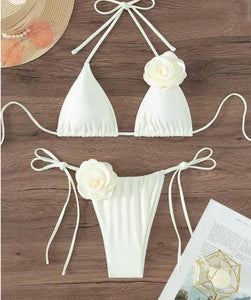 Rosette White Bikini