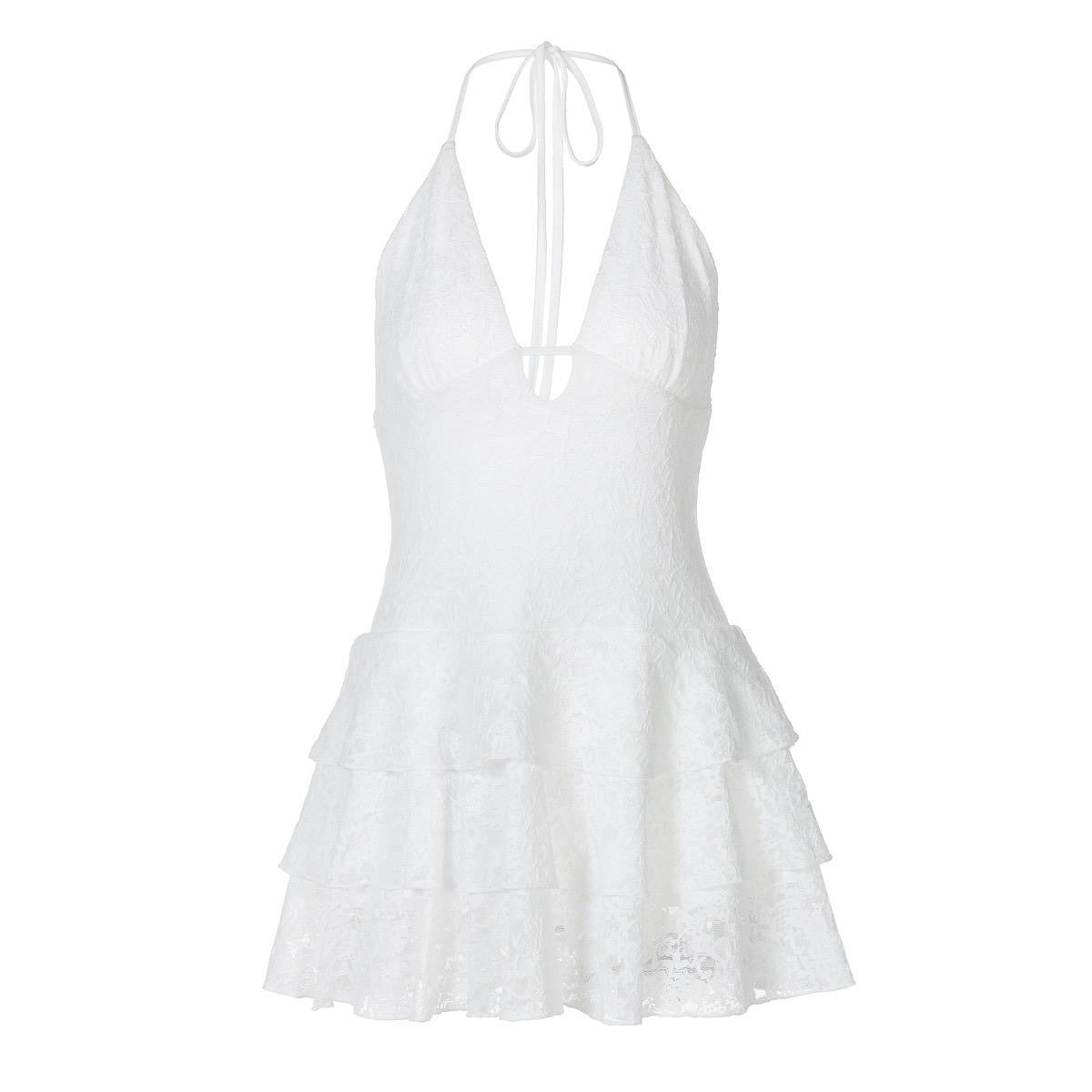 Lace White Mini Dress
