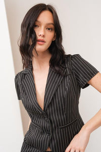 Pinstripe Black and White Set