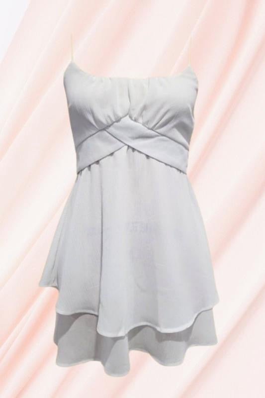 White romper dress