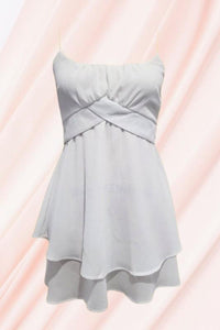 White romper dress
