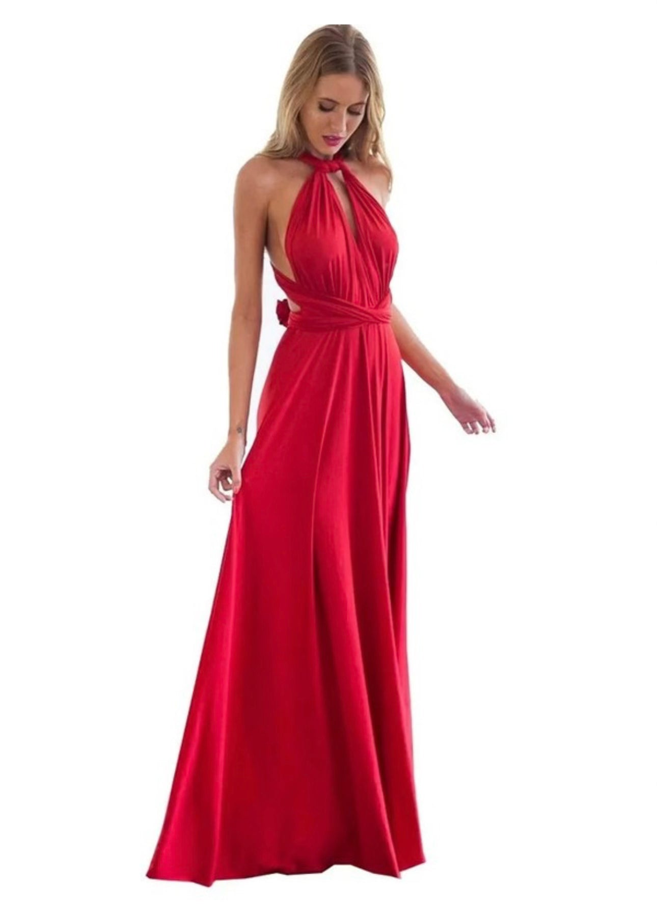 Champagne Long Formal Multiway Dress