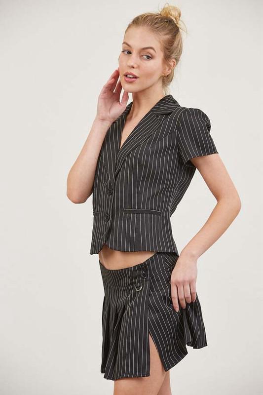 Pinstripe Black and White Set