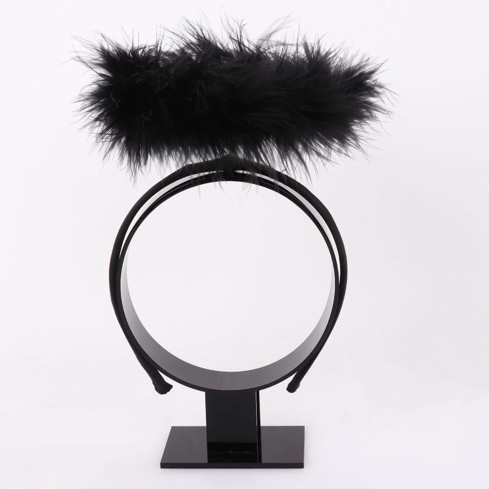 Black halo head piece