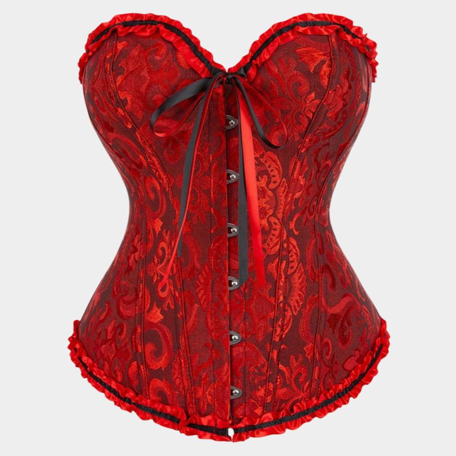 Red wine corset princess