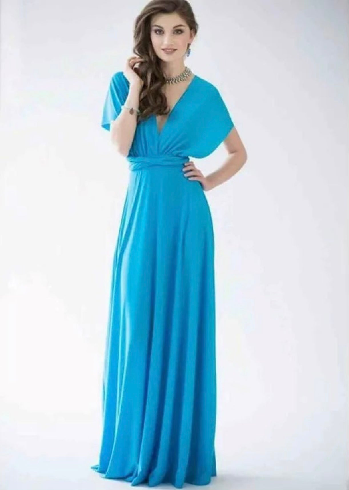 Champagne Long Formal Multiway Dress