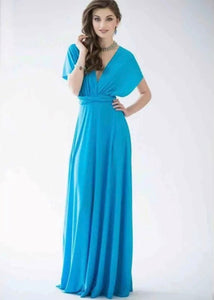 Champagne Long Formal Multiway Dress