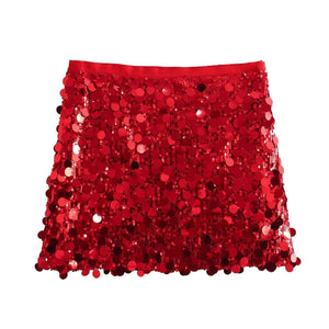 Sequin skirt: Pink, Red, Violet, Bronze