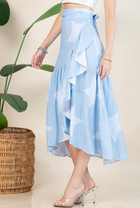 Wrap Around Multiway Denim Stars Skirt / Dress