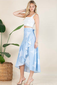 Wrap Around Multiway Denim Stars Skirt / Dress