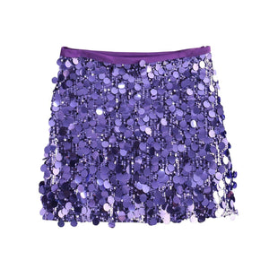 Sequin skirt: Pink, Red, Violet, Bronze