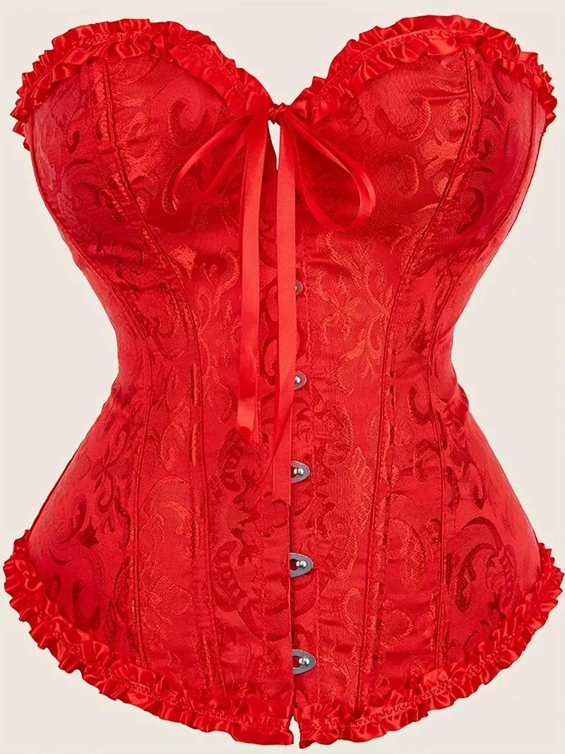 Hot red corset princess