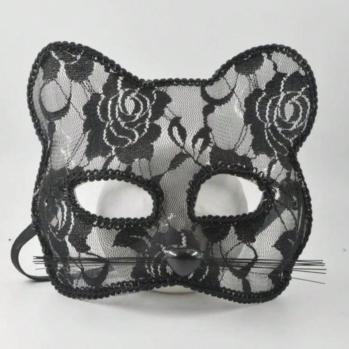 Black Cat Lace Mask