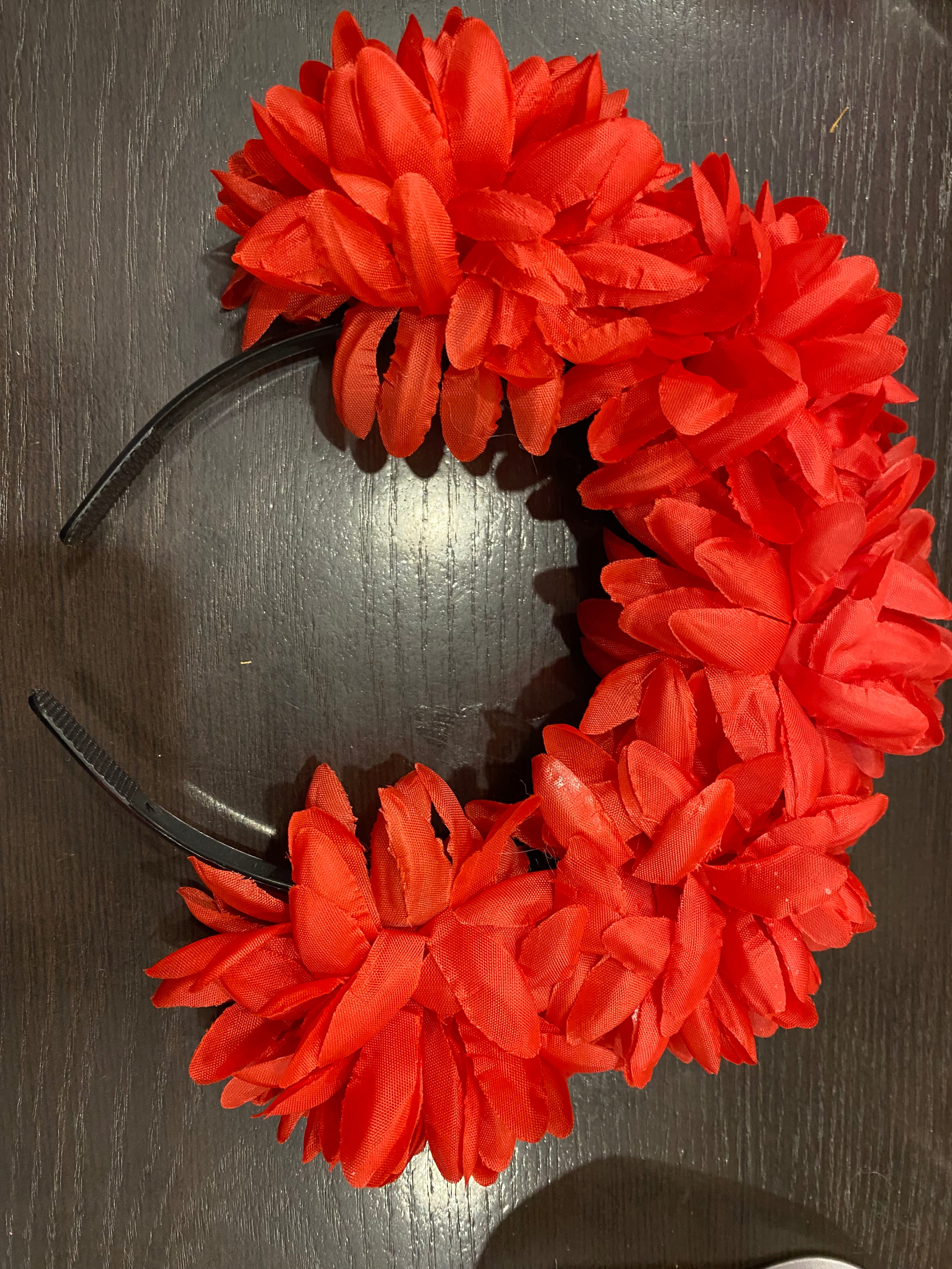 Red Floral Catrina Headband