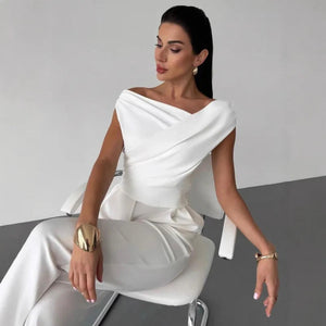 White and black top cross shoulder