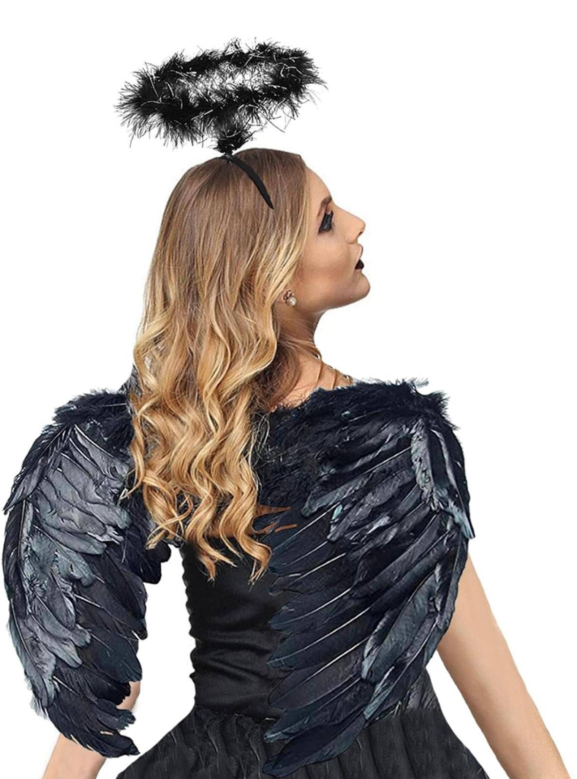 Black Feather Wings heart