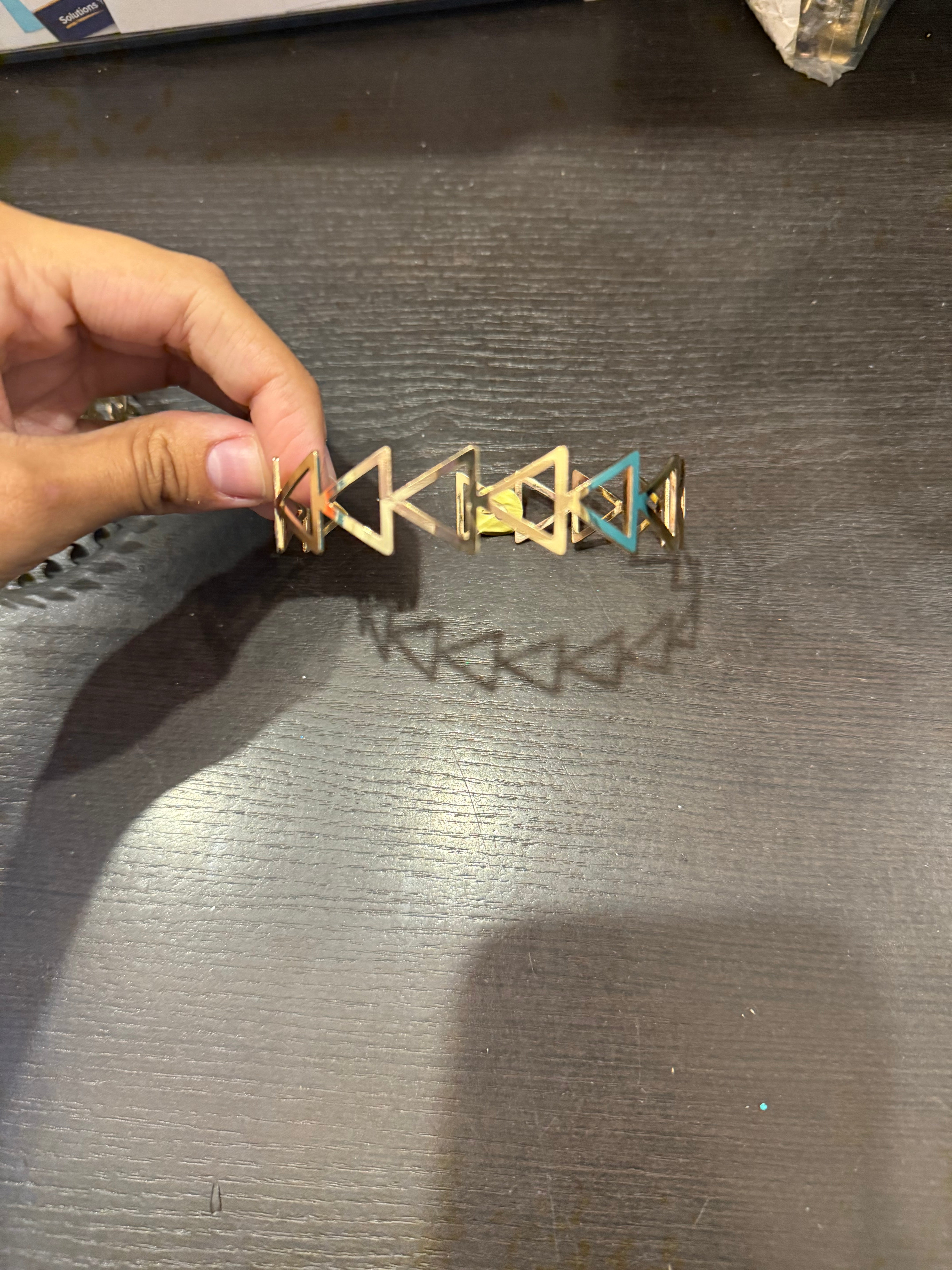 Square gold Arm cuff