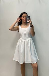 Princess White Corset dress