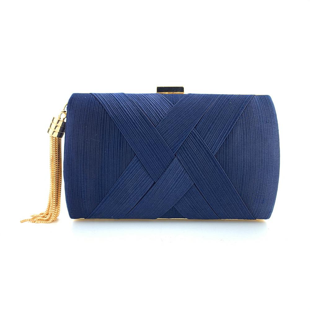 Metallic Weave Clutch Bag