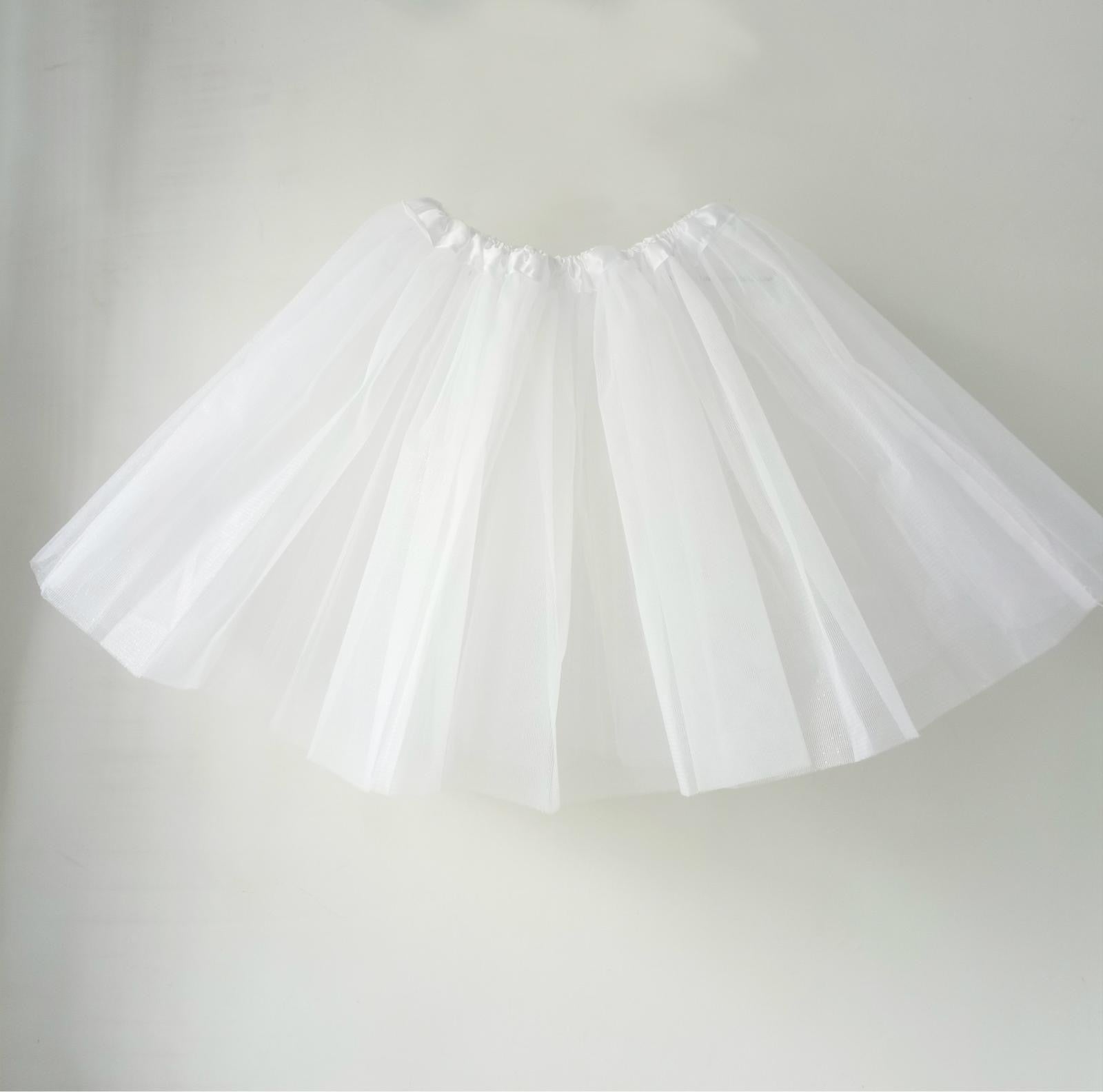 White tutu short skirt