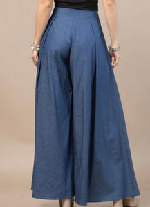 Denim Palazzo Pants