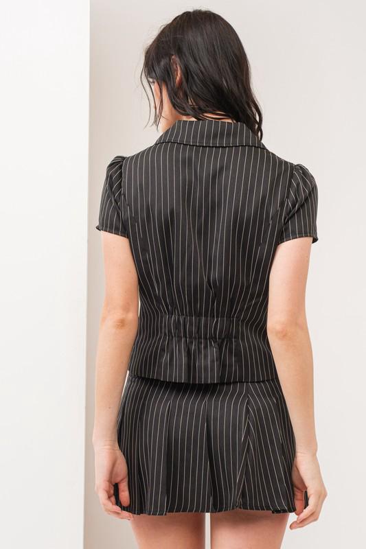 Pinstripe Black and White Set