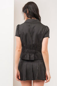 Pinstripe Black and White Set