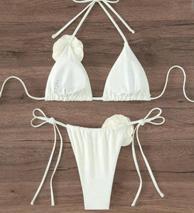 Rosette White Bikini