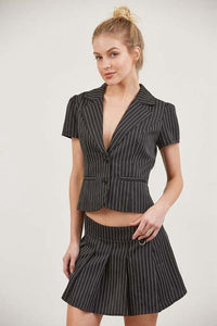 Pinstripe Black and White Set