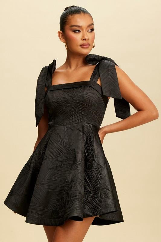 Black Blue Princess Short Dress