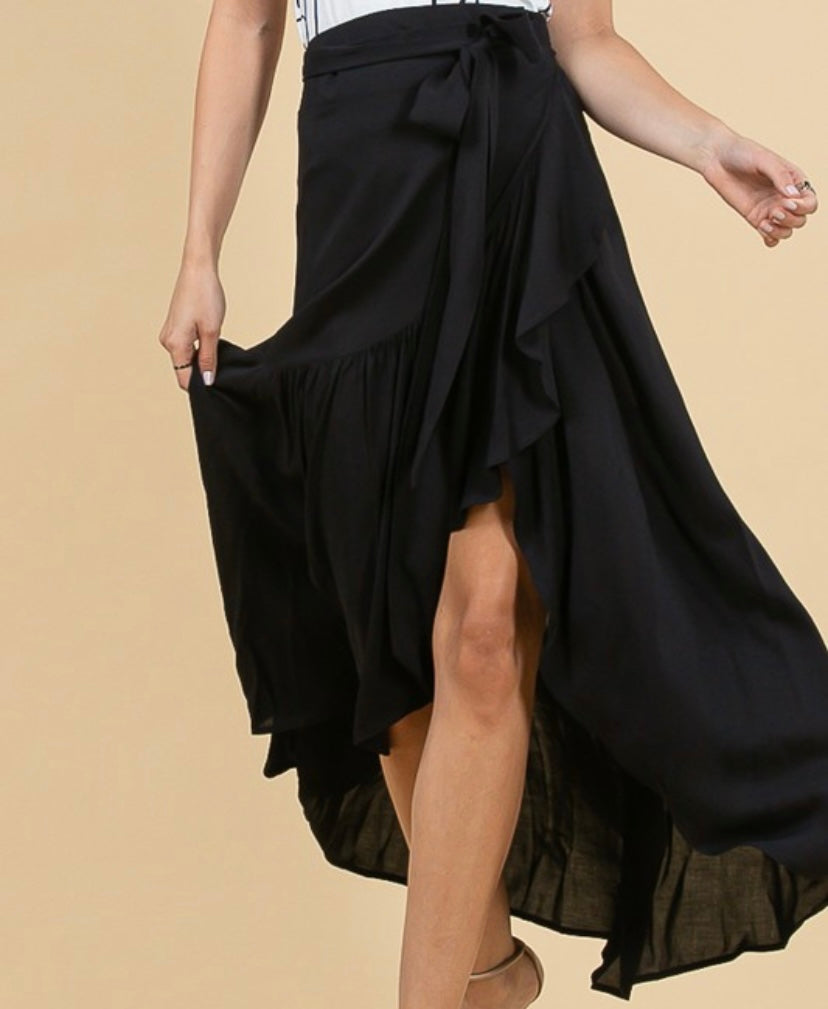 Wrap Around Multiway Black Skirt/ Dress