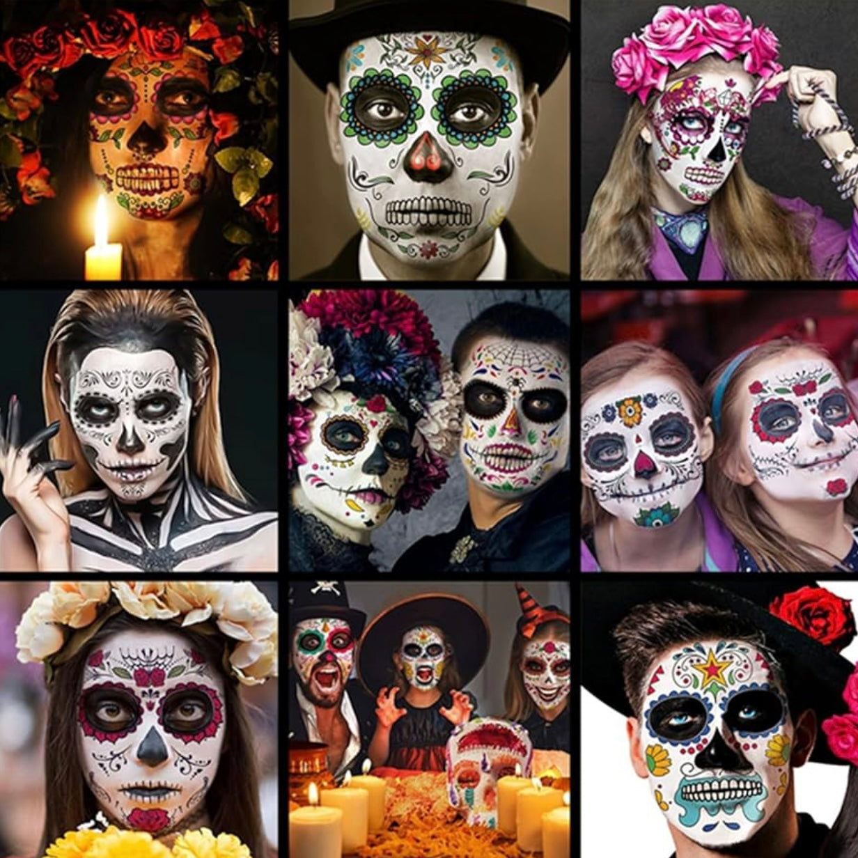 Catrina Face Tattoos