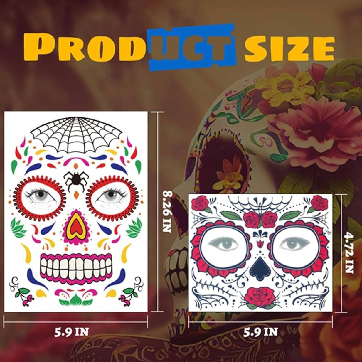 Catrina Face Tattoos