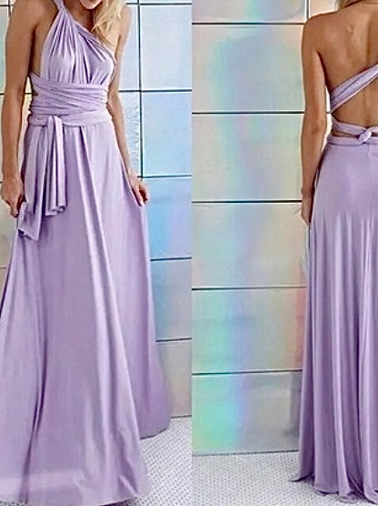 Lavender Long Formal Multiway Dress