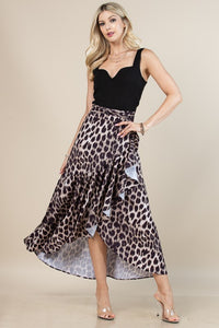 Wrap Around Multiway Animal Print Skirt/ Dress