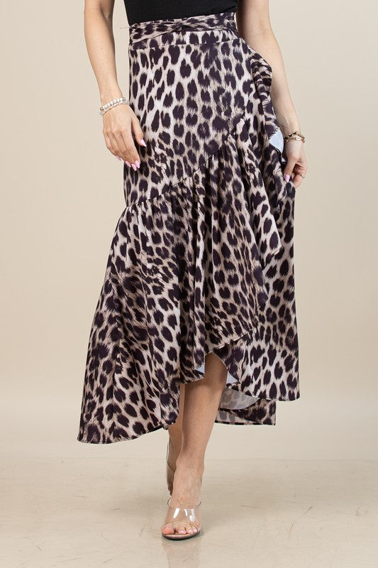 Wrap Around Multiway Animal Print Skirt/ Dress