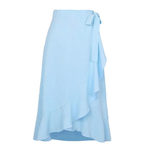 Baby Blue MIDI Wrap Around Multiway Skirt / Dress