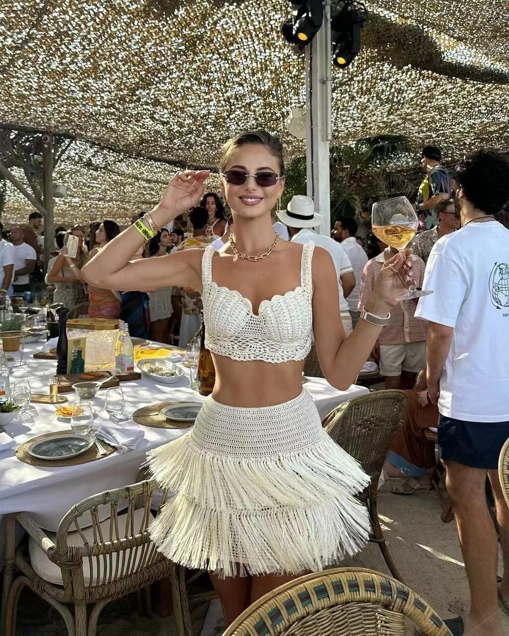 Shell & Fringes Crochet Set