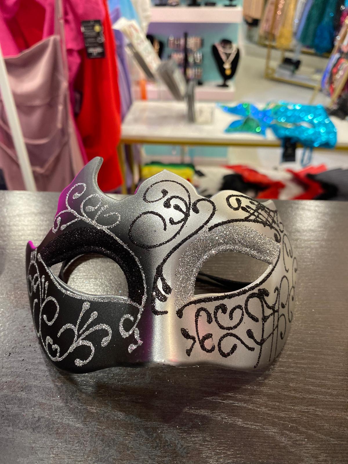 Black and Silver Mask