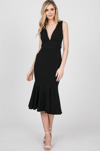 Black Mermaid Cut Dress