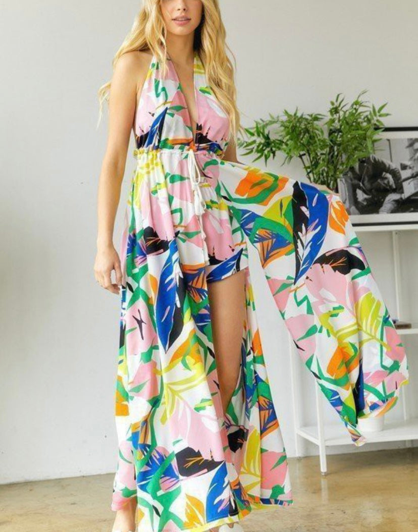 Tropical Maxi Top & Short Set