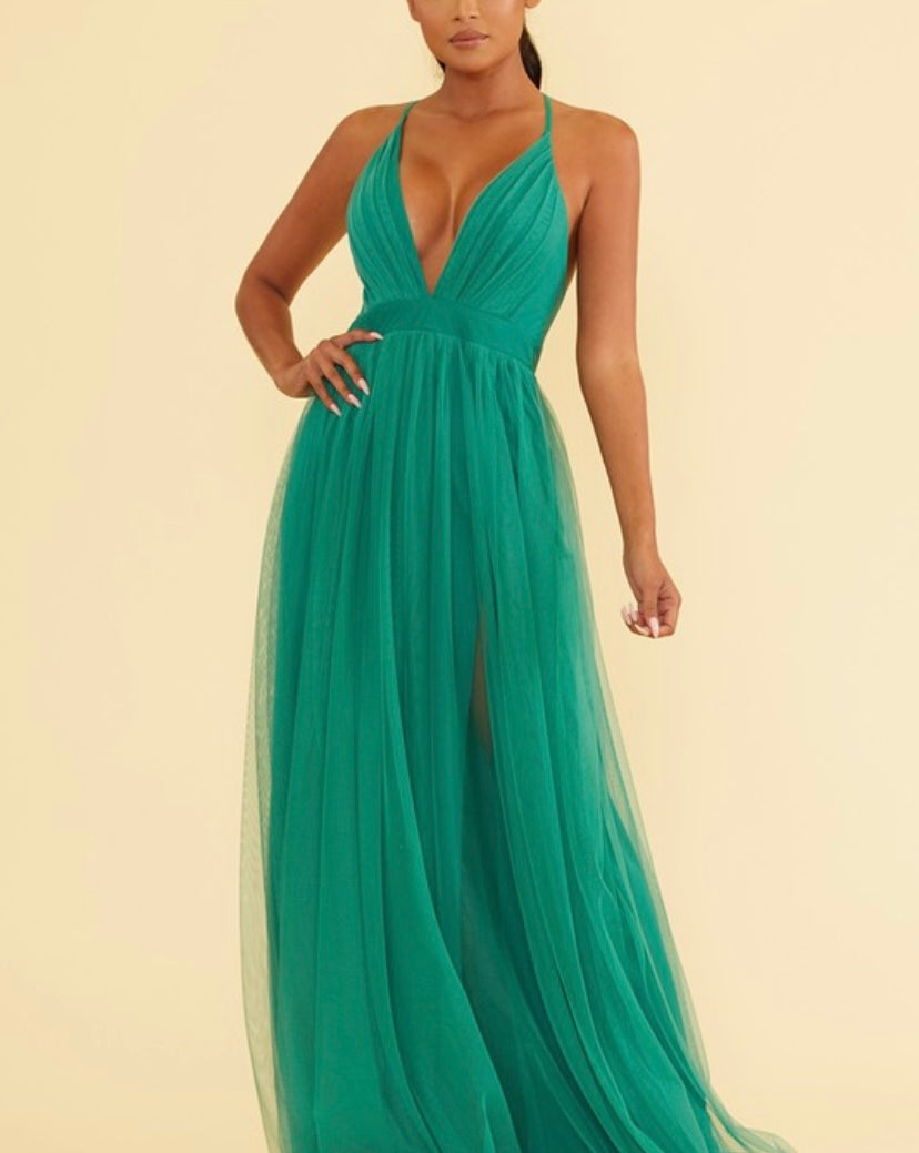 Bright Green Tulle Dress MODALIER Bright Green Tulle Dress MODALIER