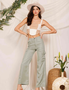 Sage Green Cargo Pants