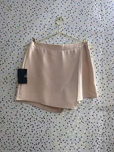 Nude Asymmetric Skort