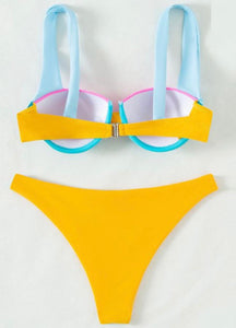 Color block bikini