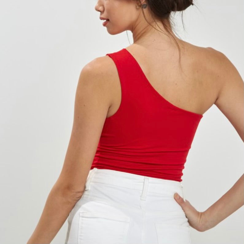 Red Reversible CutOut Bodysuit