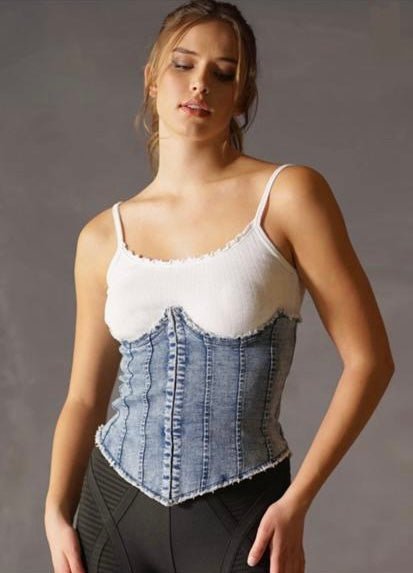 Denim Waist Corset