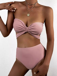 Blush High Waisted Multiway Bikini