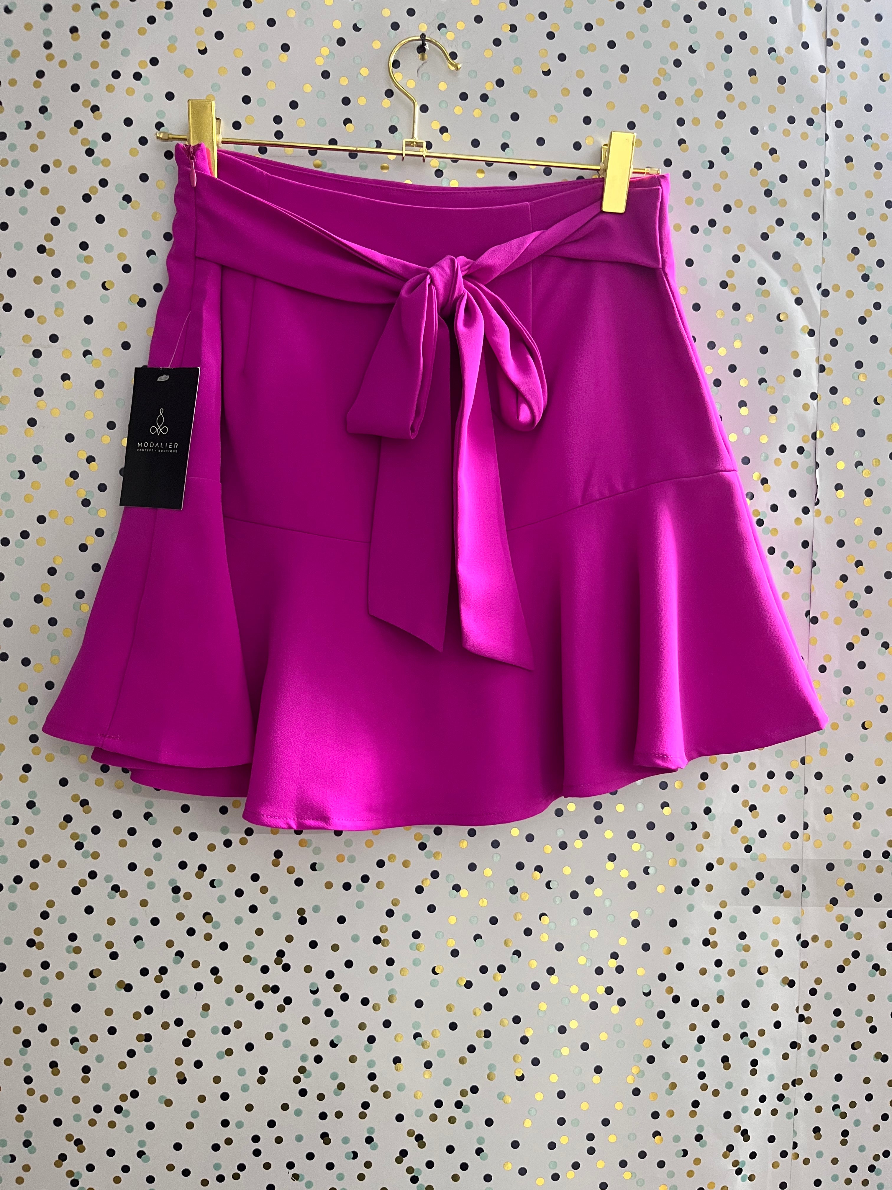 Asymmetrical Lower Ruffled Skirt