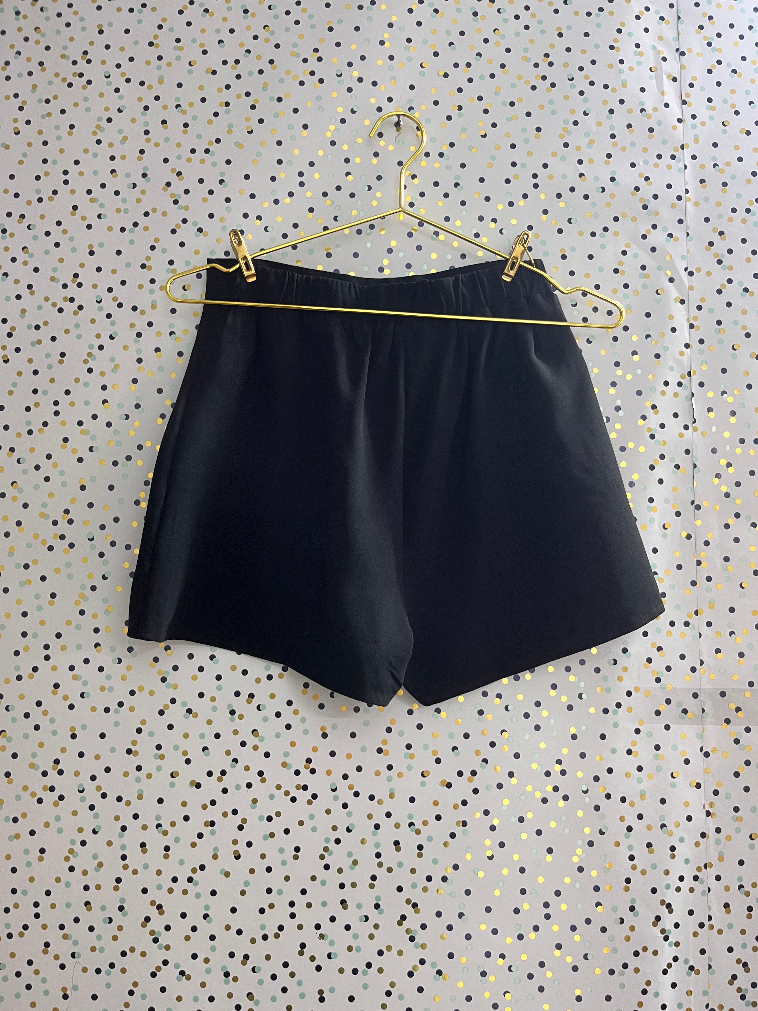 Black Asymmetric Skort